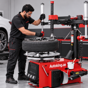 Tire replacement with new tire